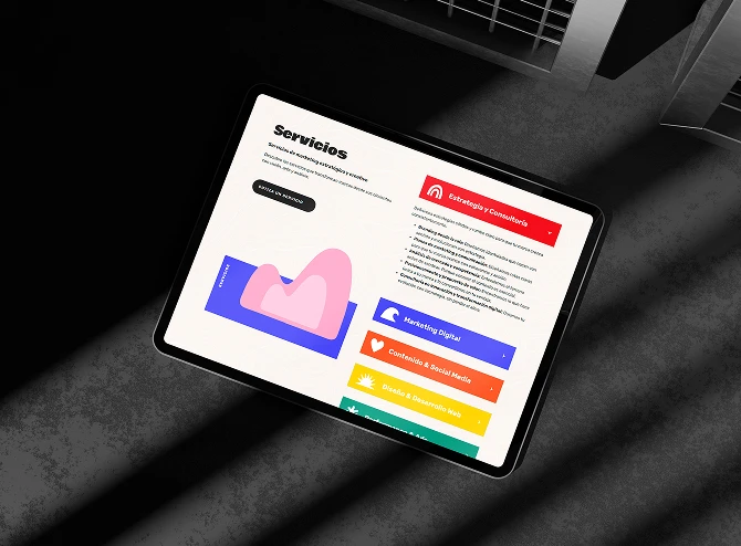 Marketing Agency Project Tablet